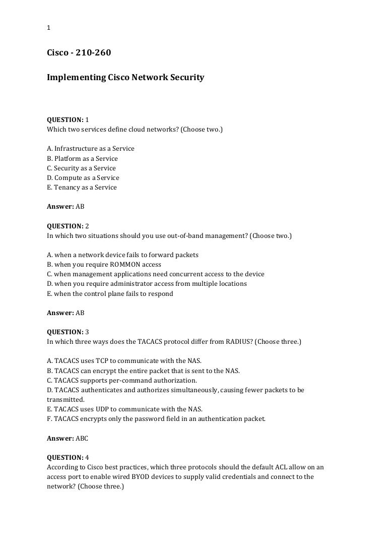 Answer Key Ccna